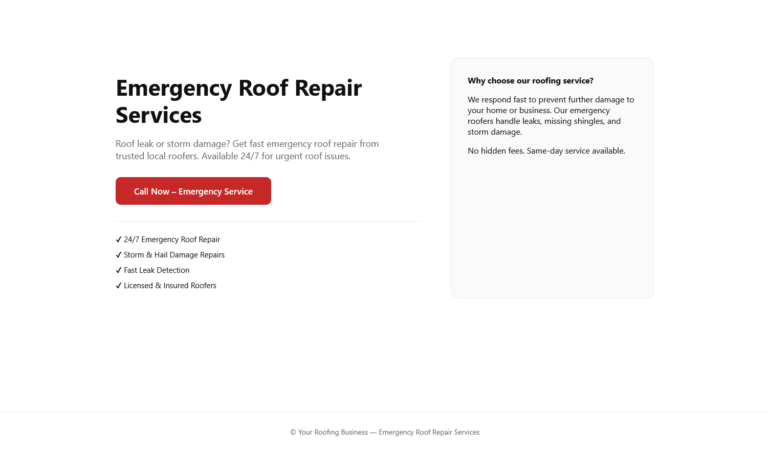free-emergency-roof-repair-landing-page-template