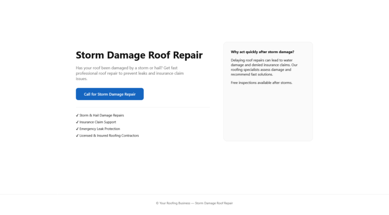 free-storm-damage-roof-repair-landing-page-template